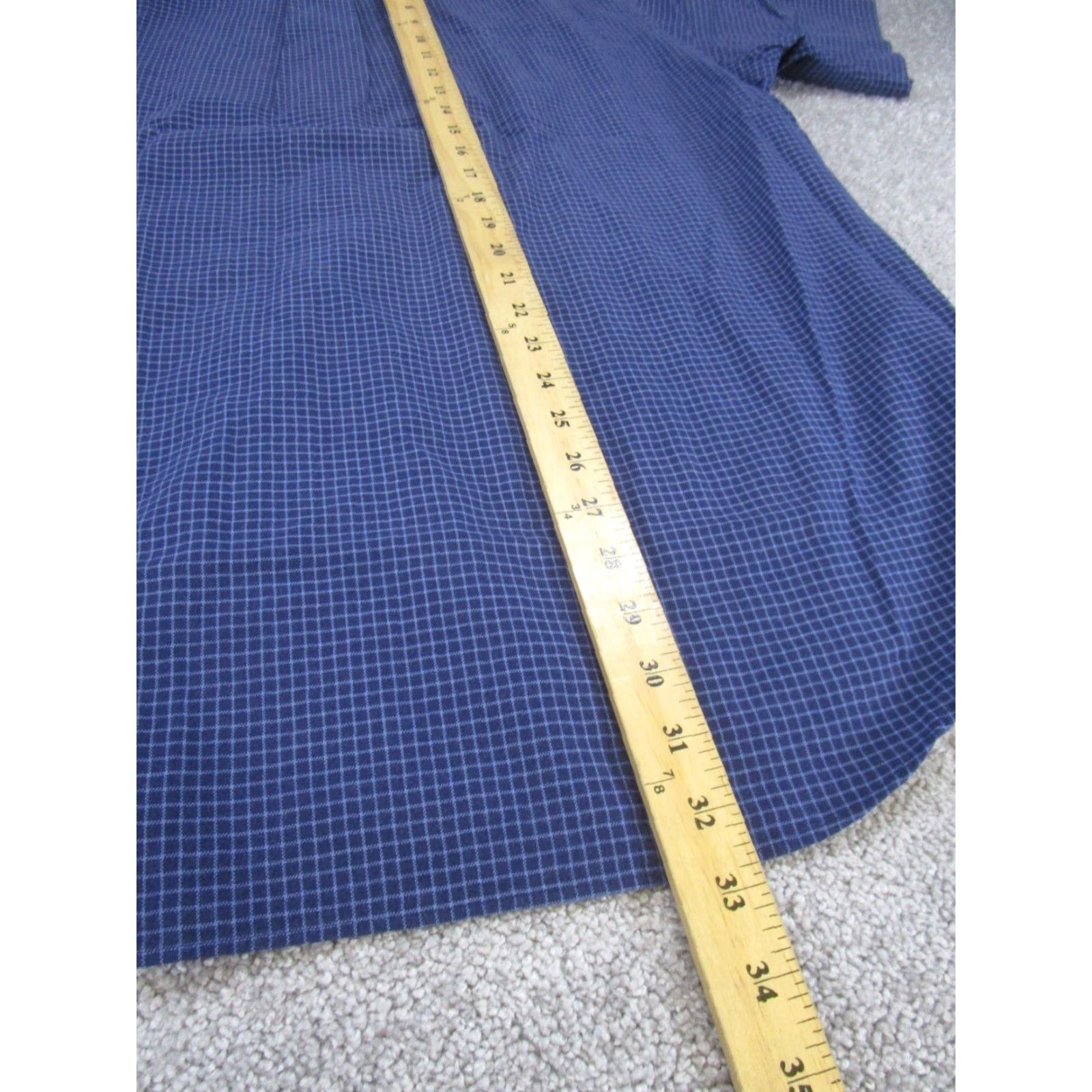 Ralph Lauren VINTAGE Ralph Lauren Shirt Mens Large Plaid Button-Up Blue Cotton L Men Size US L / EU 52-54 / 3 - 5 Thumbnail