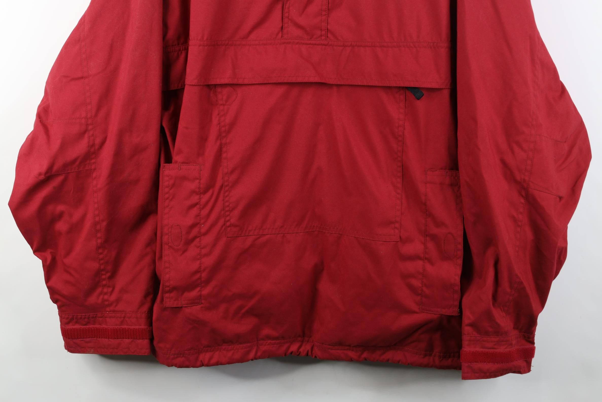 Gap Vintage Y2K 2002 Gap Hooded Anorak Windbreaker Jacket Red Size US L / EU 52-54 / 3 - 3 Thumbnail