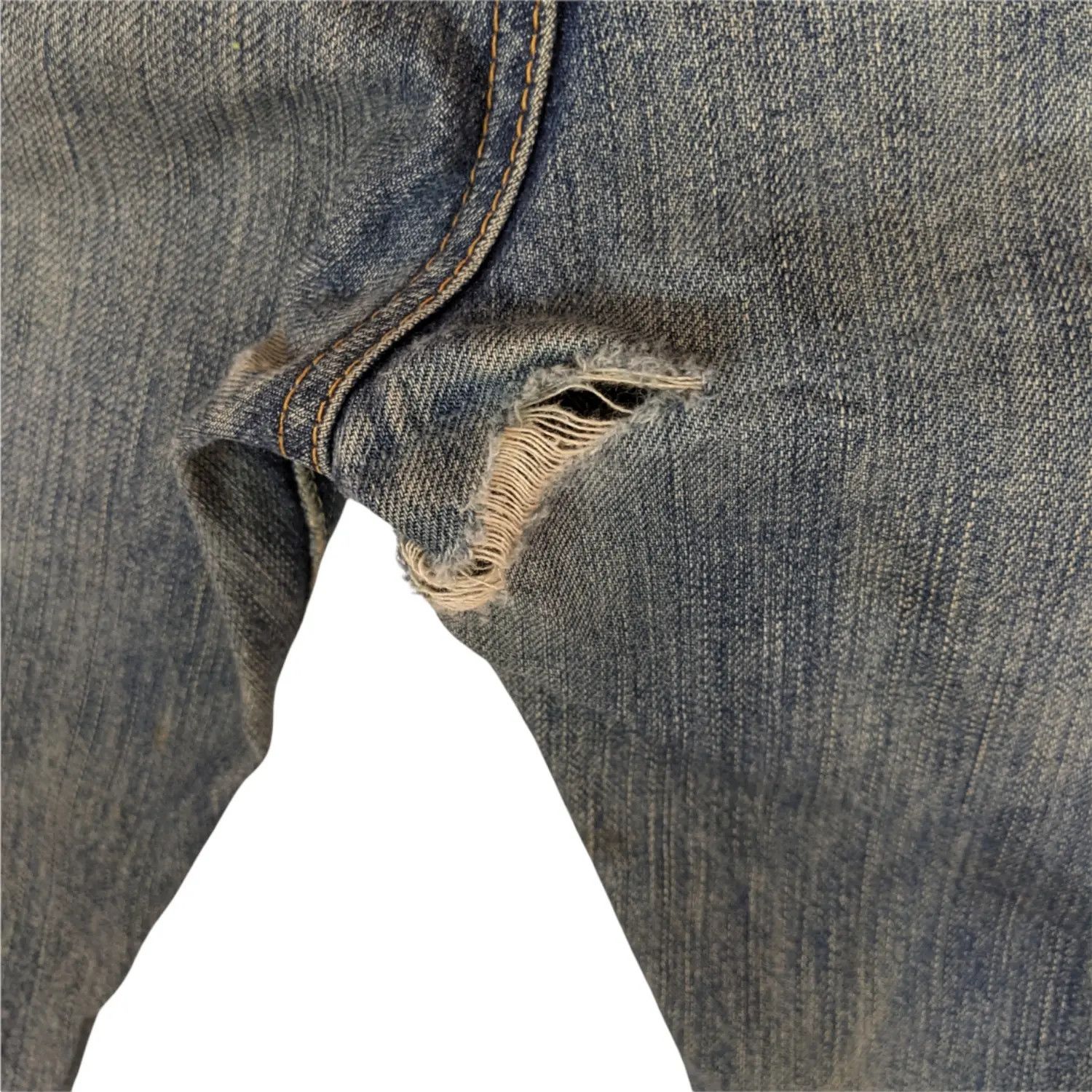 Uniqlo Vintage 2000's UNIQLO Japan Distressed Denim Jeans Pant Size US 30 / EU 46 - 12 Thumbnail