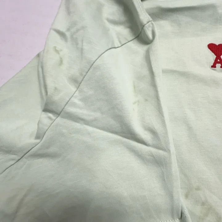 AMI AMIPARIS Logo Embroidered Short Sleeve T-Shirt -2507 Size US M / EU 48-50 / 2 - 2 Thumbnail