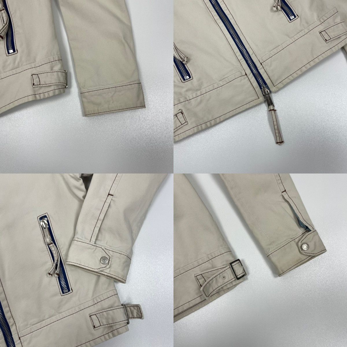 Dsquared2 Dsquared2 Distressed Vintage Cotton Jacket White Rare Size US M / EU 48-50 / 2 - 7 Thumbnail