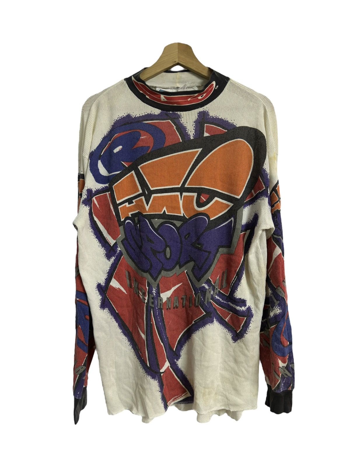 Vintage Vintage-1995 Axo Power Sport Motocross L/S Thermal Shirt Size US XL / EU 56 / 4 - 1 Thumbnail