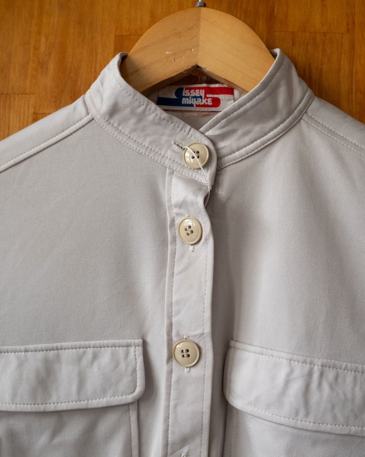 Issey Miyake Vintage 1970s Issey Miyake Madarin Collar Jacket Size S / US 4 / IT 40 - 2 Thumbnail