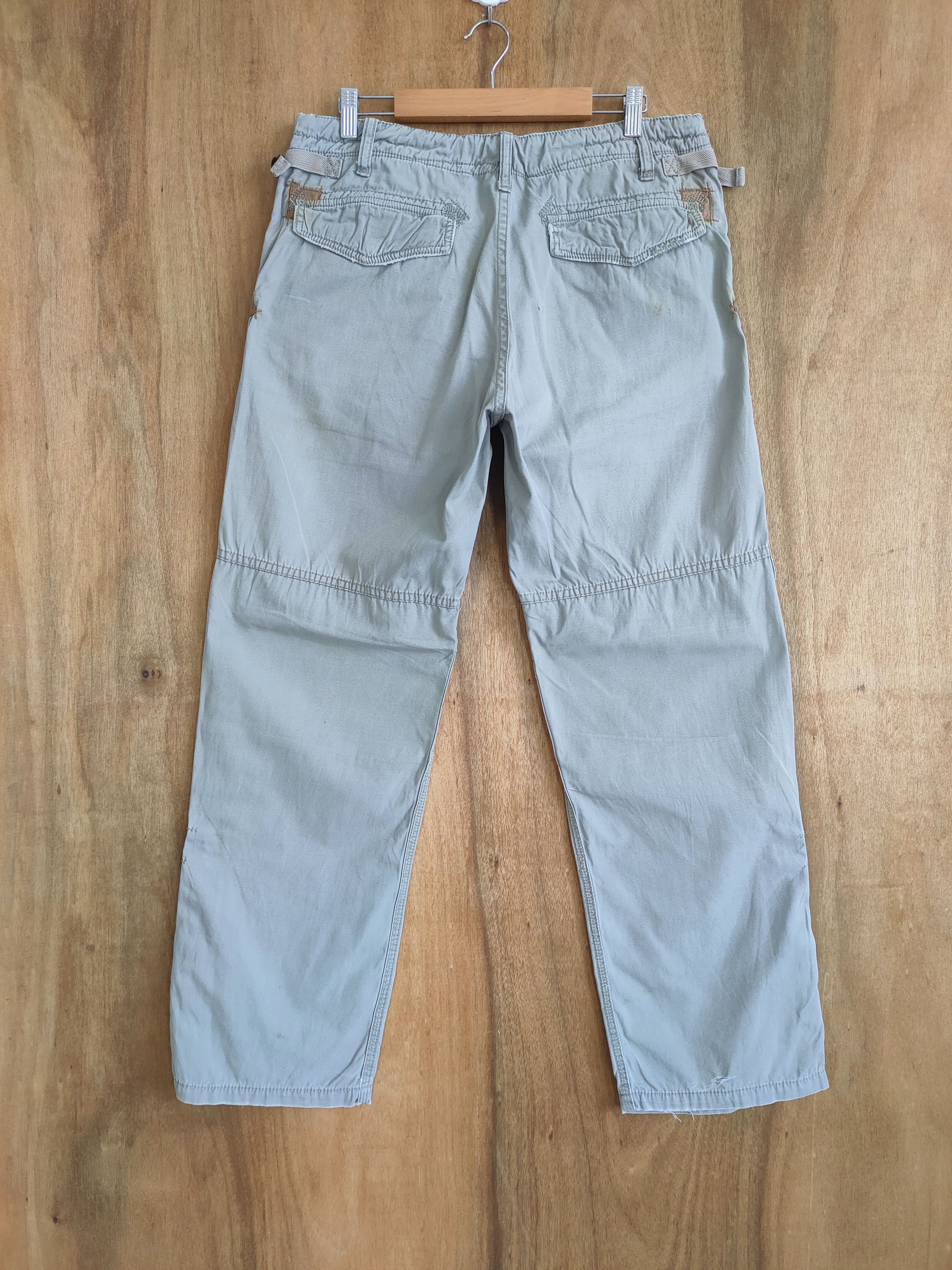 Japanese Brand VINTAGE GREY B NUMBER CARGO PANTS Size US 34 / EU 50 - 9 Thumbnail