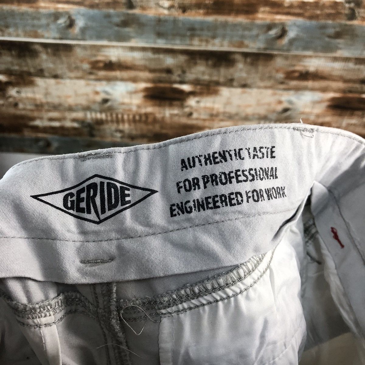 Japanese Brand Geride White Cargo utility Multipocket Pants #A1922 Size US 31 - 21 Thumbnail