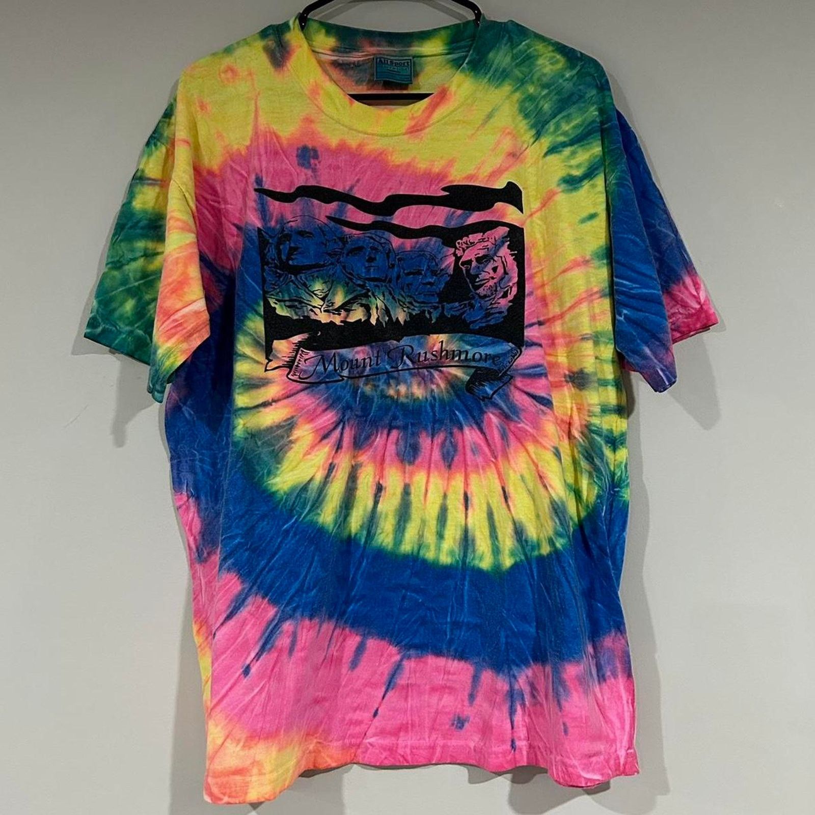 All Sport Vintage Mount Rushmore Tie Dye Shirt Size US XL / EU 56 / 4 - 1 Thumbnail
