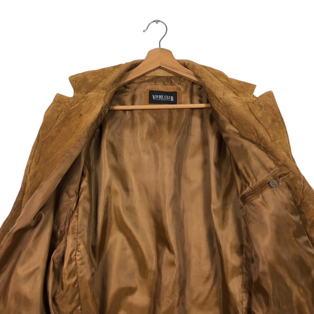 Japanese Brand 🔥VINTAGE GENUINE LEATHER JACKET VIVRE CLUB ISSEY MIYAKE Size US M / EU 48-50 / 2 - 16 Thumbnail