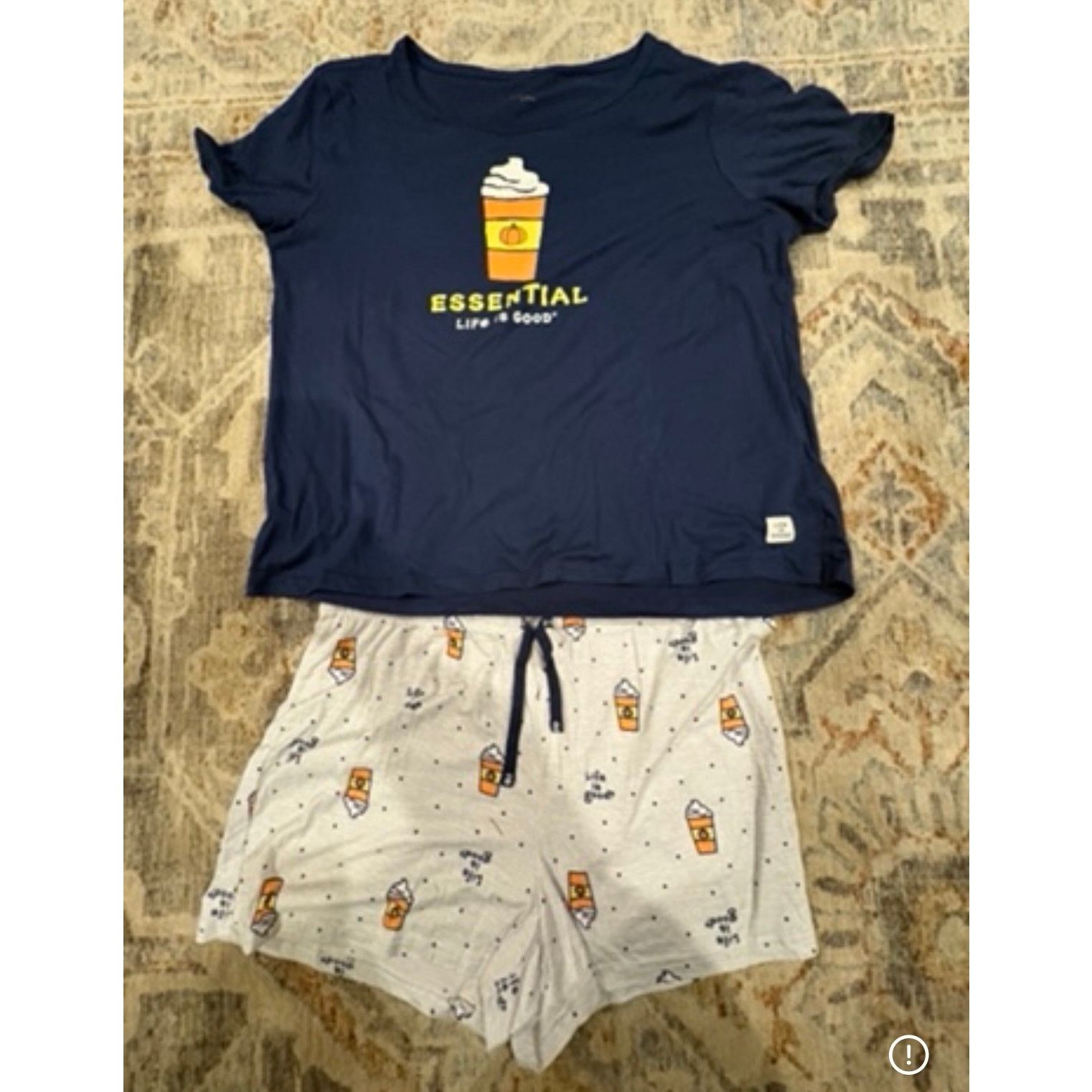 Life is Good Life Is Good Pajama Set Women’s Top & Shorts Lounge Size M / US 6-8 / IT 42-44 - 2 Thumbnail