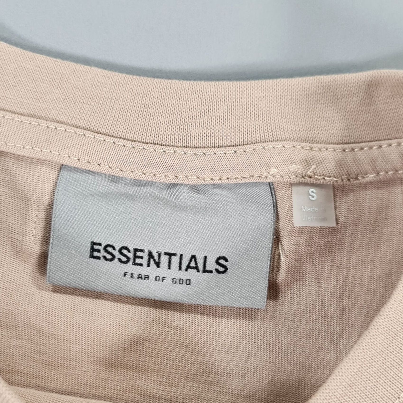 Fear of God Fear Of God Essentials Shirt S Mens Beige Oversized Crew Neck 100% Cotton Tee FOG Size US S / EU 44-46 / 1 - 3 Thumbnail
