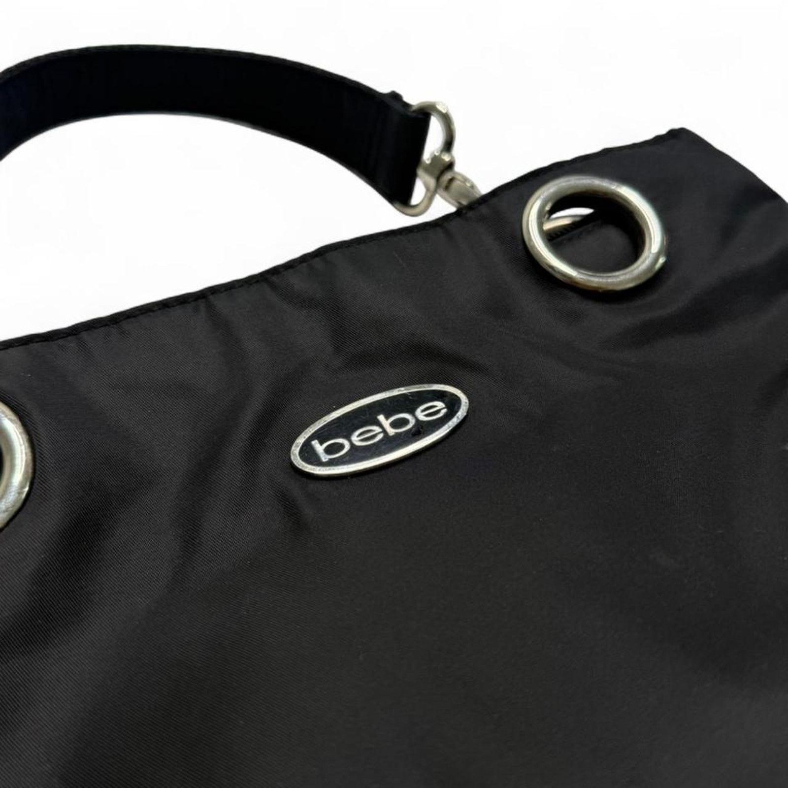Bebe Black Bebe vintage Y2K small handbag shoulder bag silver Size ONE SIZE - 4 Thumbnail