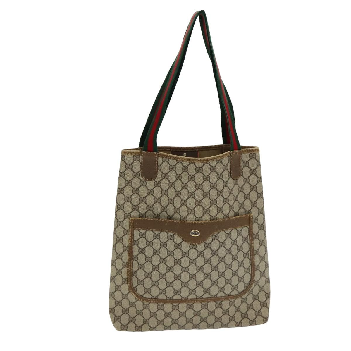Gucci Gg Canvas Beige Canvas Tote Bag (Pre-Owned) Size ONE SIZE - 1 Thumbnail