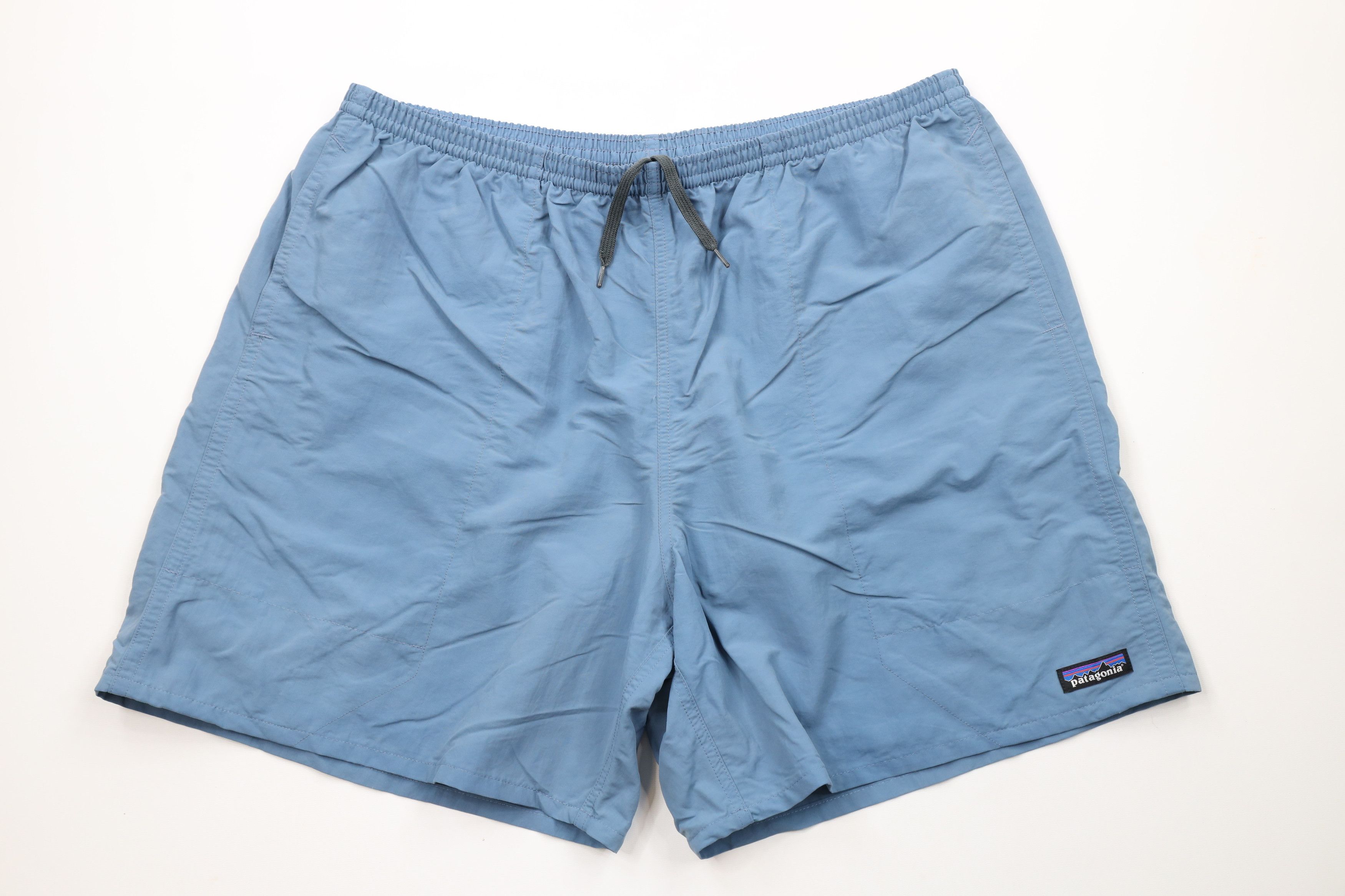 Patagonia × Vintage Patagonia Out Above Knee Lined Baggies Shorts Blue Nylon 7" Size US 38 / EU 54 - 1 Thumbnail