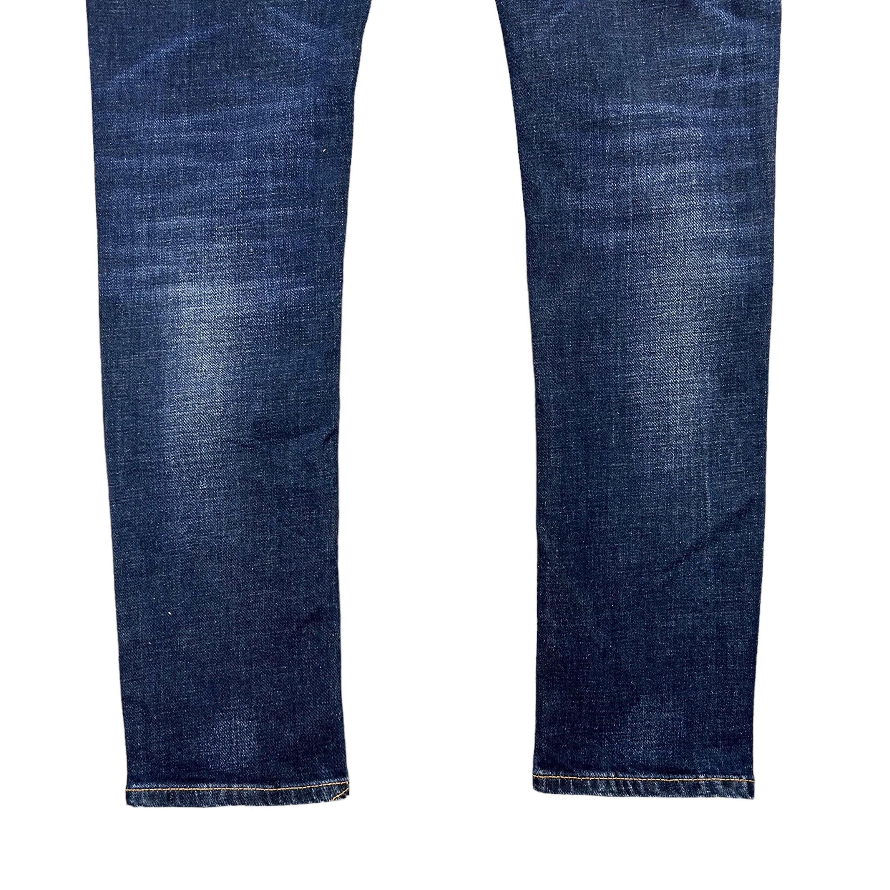 Nudie Jeans Nudie Jeans Lean Dean Dark Deep Worn Slim Taped Denim W31L34 Size US 31 - 7 Thumbnail