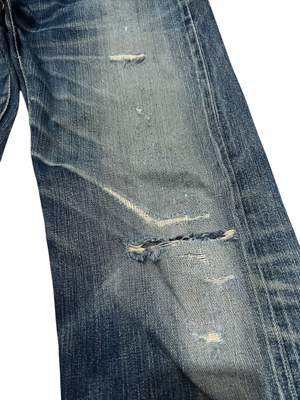 Japanese Brand Vintage Japanese Brand Selvedge Distressed Jean Japan Size US 28 / EU 44 - 5 Thumbnail