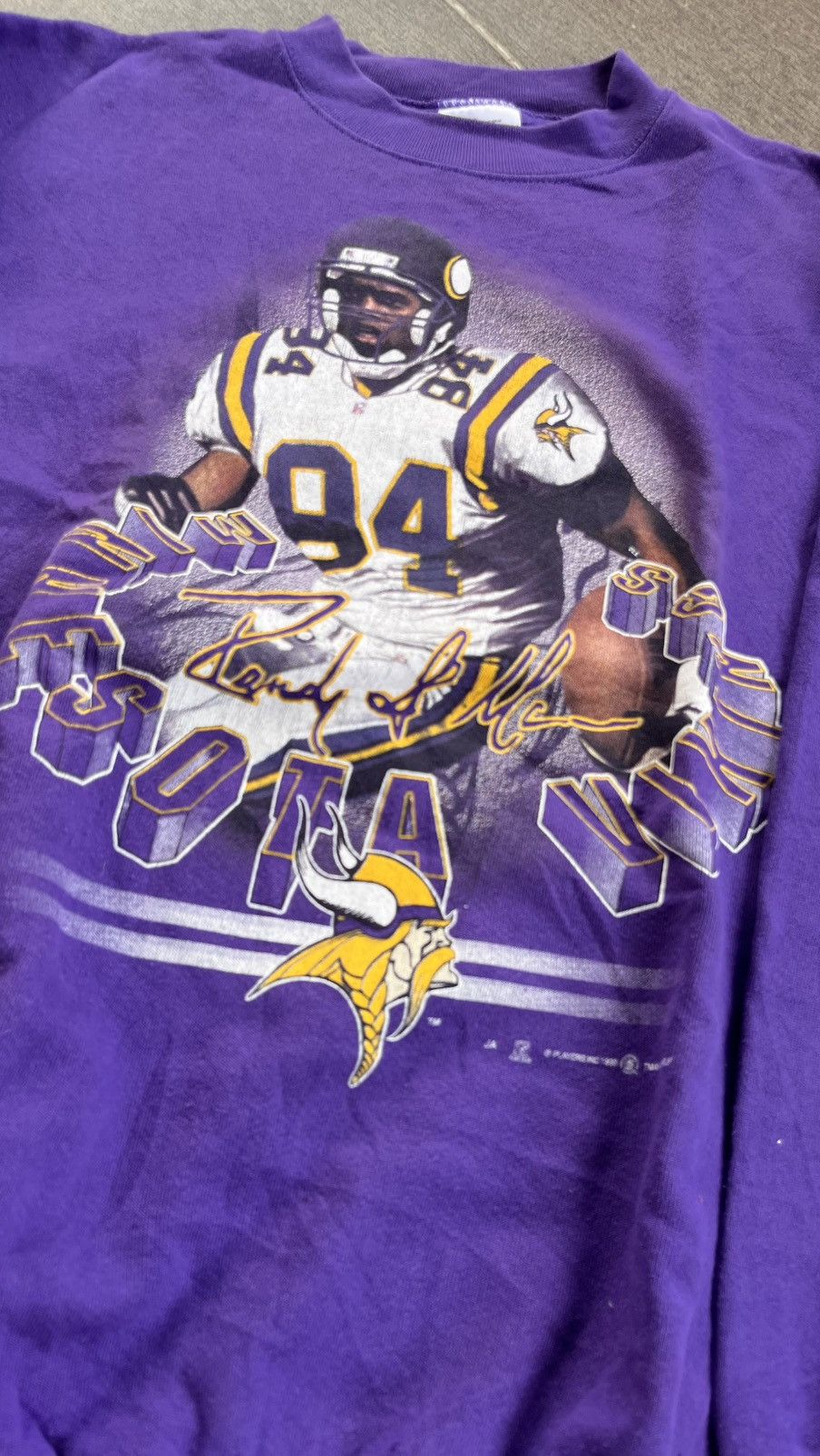 Tultex Vintage Sweatshirt NFL Vikings Size US XL / EU 56 / 4 - 2 Thumbnail