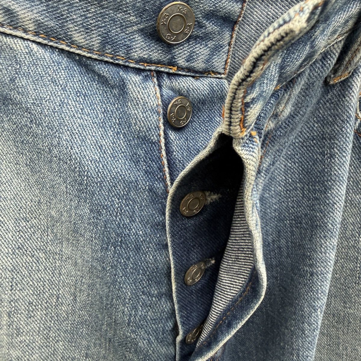 Y-3 Y-3 by Yohji Yamamoto Wide Leg Denim Jeans Size US 32 / EU 48 - 4 Thumbnail
