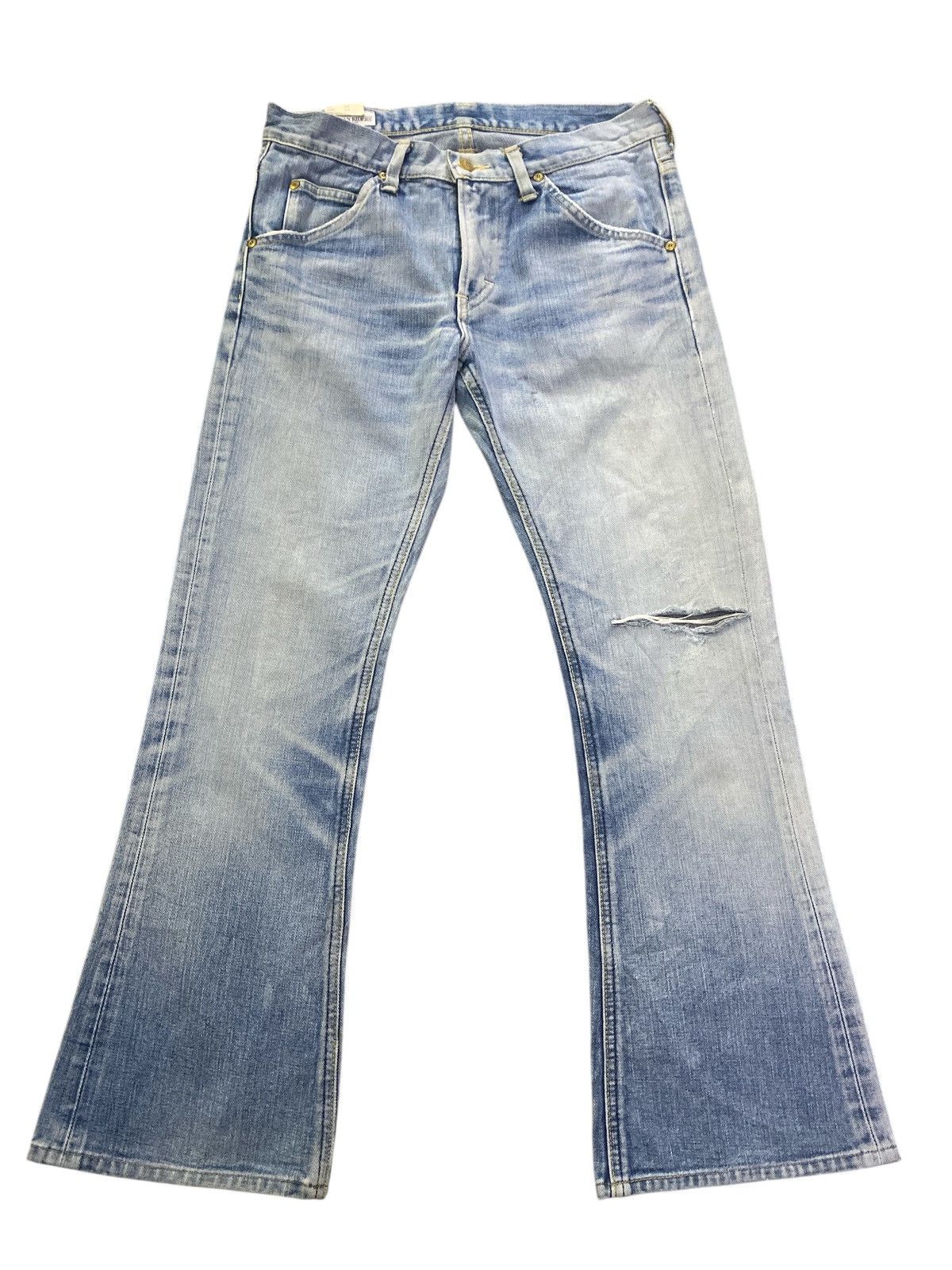 Lee × Vintage Flared Jeans Vintage Lee Riders Distressed Denim Size US 30 / EU 46 - 6 Thumbnail