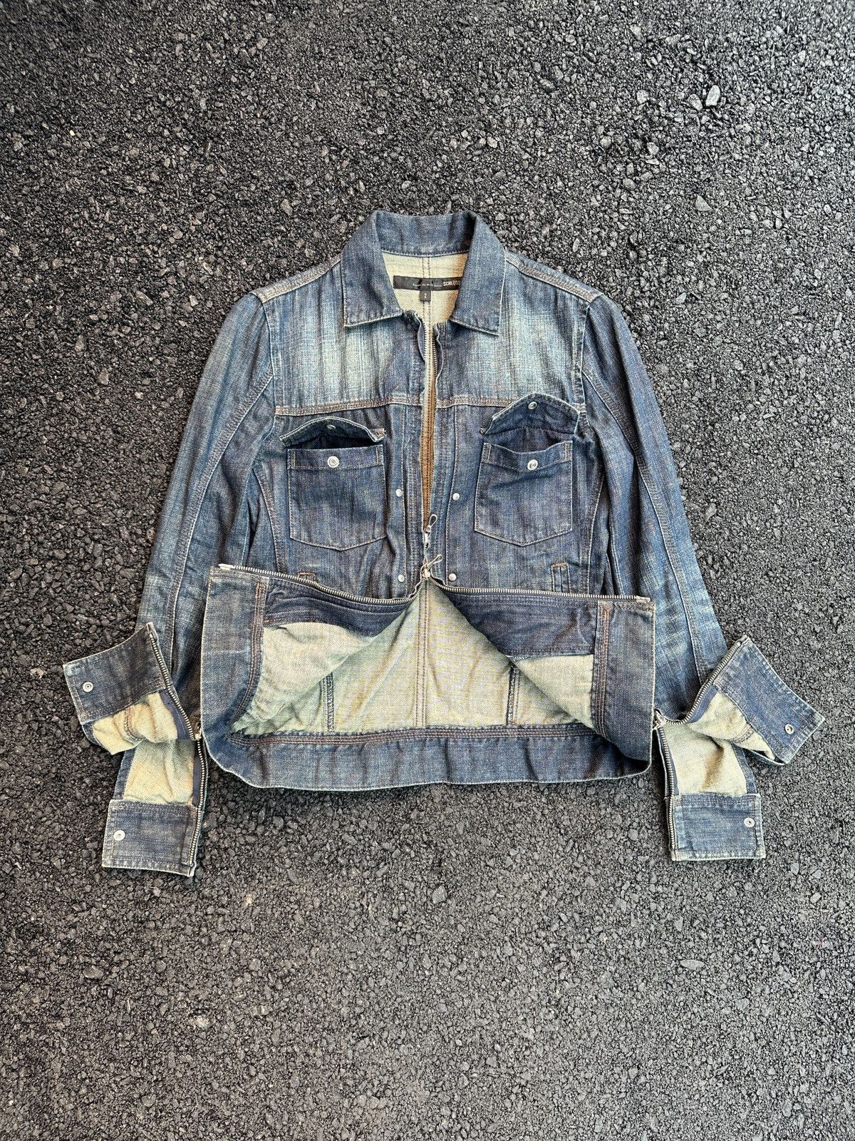 Schlussel SCHLUSSEL DENIM TYPE 2 PUNK STYLE GOTHIC JACKET Size US M / EU 48-50 / 2 - 2 Thumbnail