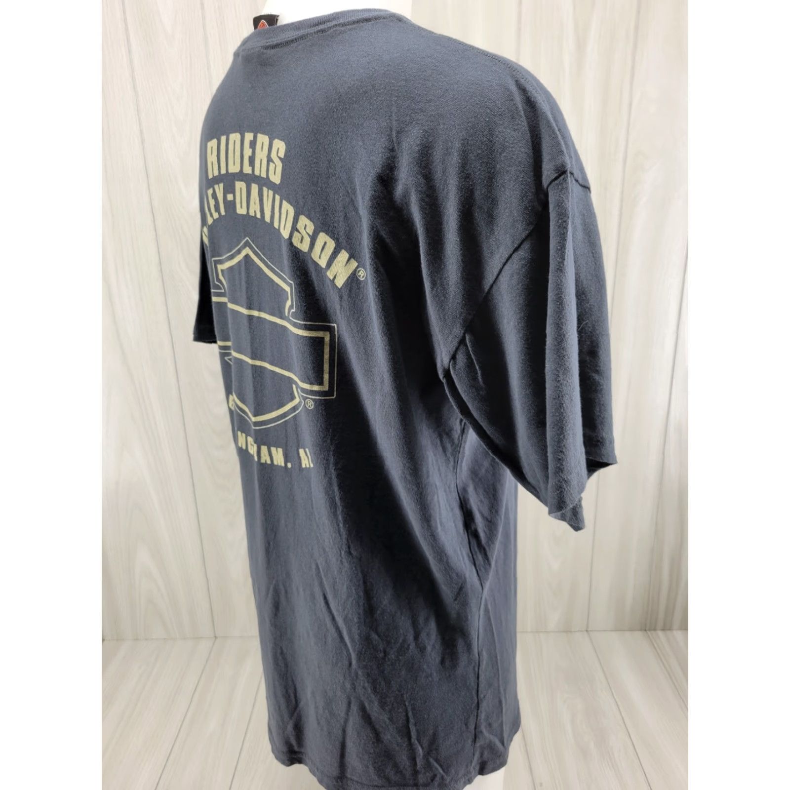 Harley Davidson VINTAGE Harley-Davidson Birmingham Alabama Riders Shirt XL Gray MEN T-Shirt Short Sleeve Crew Neck Size US XL / EU 56 / 4 - 4 Thumbnail