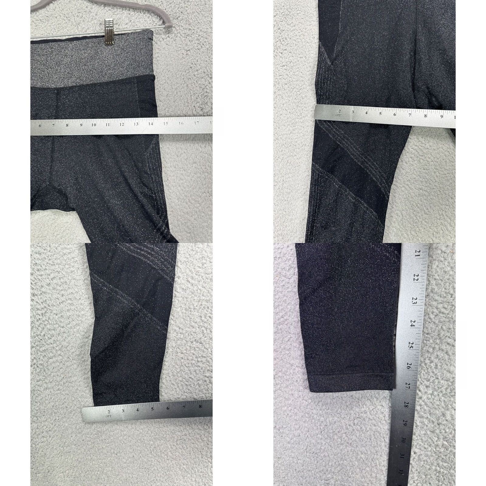 Athleta Athleta Leggings Womens Medium Black Grey Pull On Gym Yoga Workout Ladies Size 32" / US 10 / IT 46 - 8 Thumbnail
