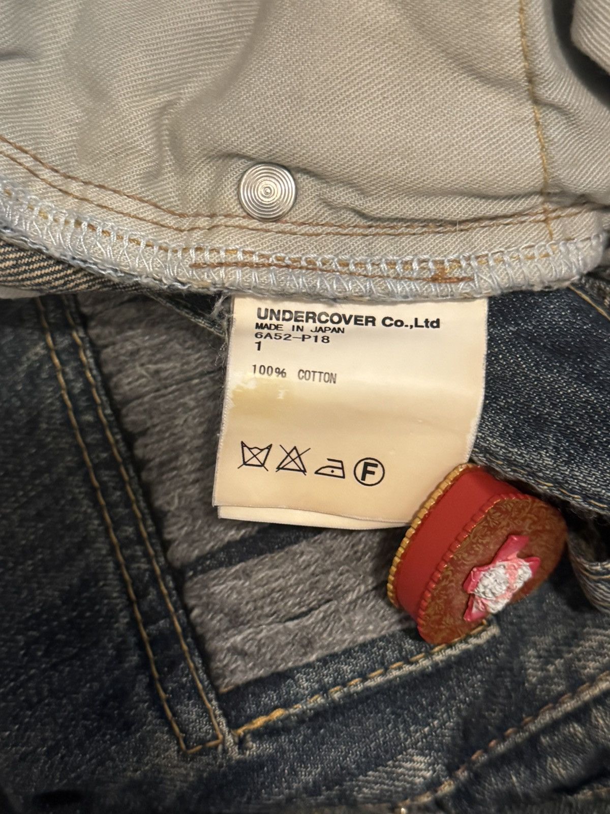 Undercover Undercover AW06 bug denim Size 27" / US 4 / IT 40 - 4 Thumbnail