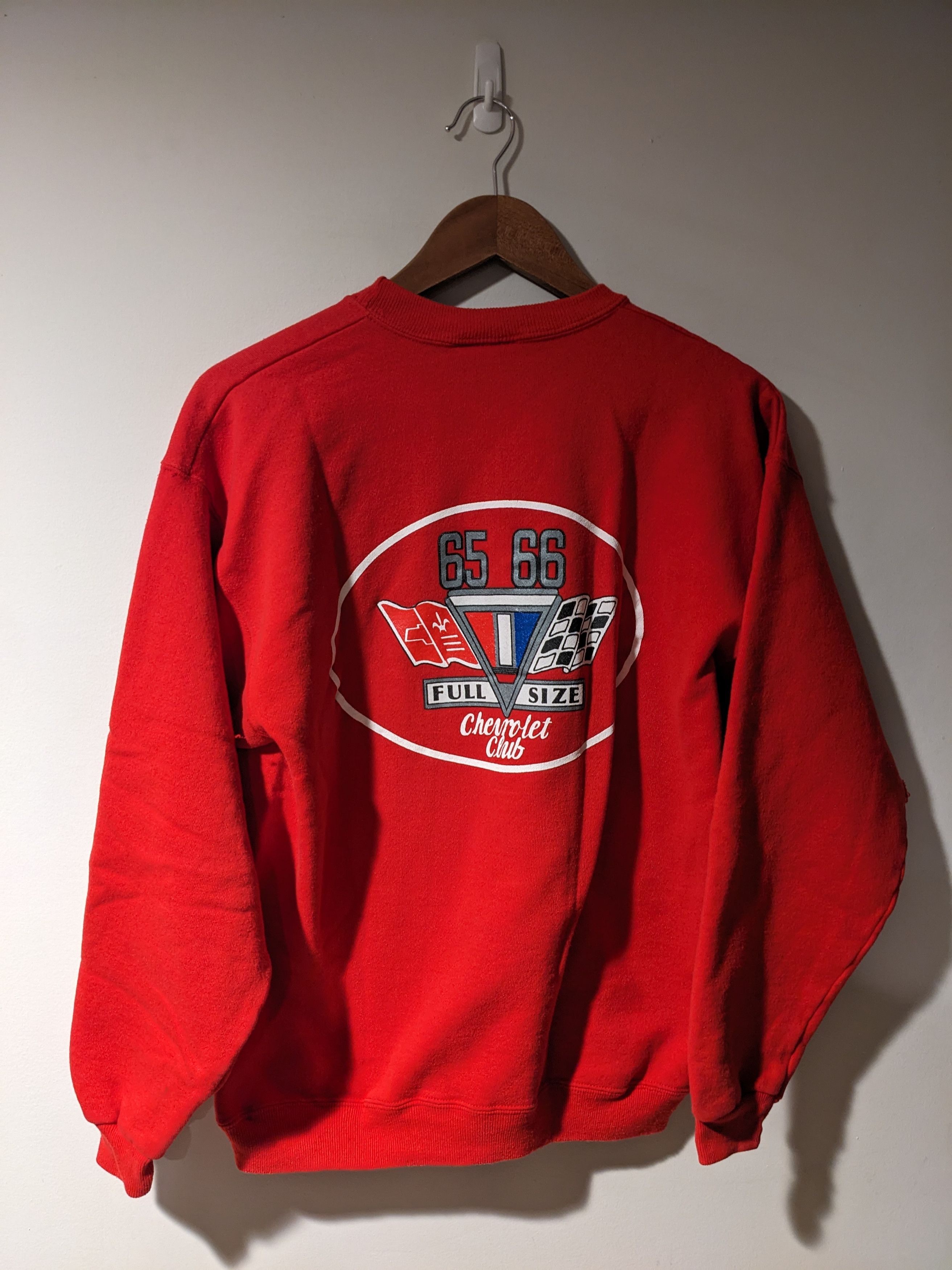 Chevrolet × Vintage Vintage Chevy Club Full Size Red Medium Sweatshirt Size US M / EU 48-50 / 2 - 10 Thumbnail