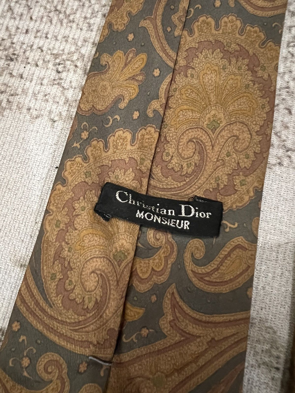 Christian Dior Monsieur × Vintage Vintage Christian Dior Monsieur Tie Size ONE SIZE - 5 Thumbnail