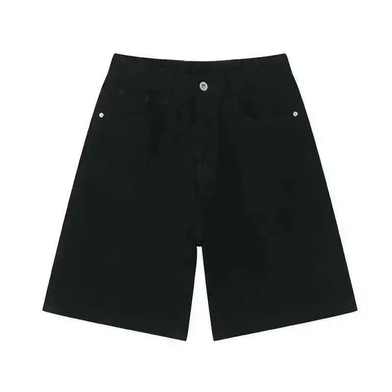 Japanese Brand Black Wide Leg Baggy Shorts Size US 30 / EU 46 - 4 Thumbnail