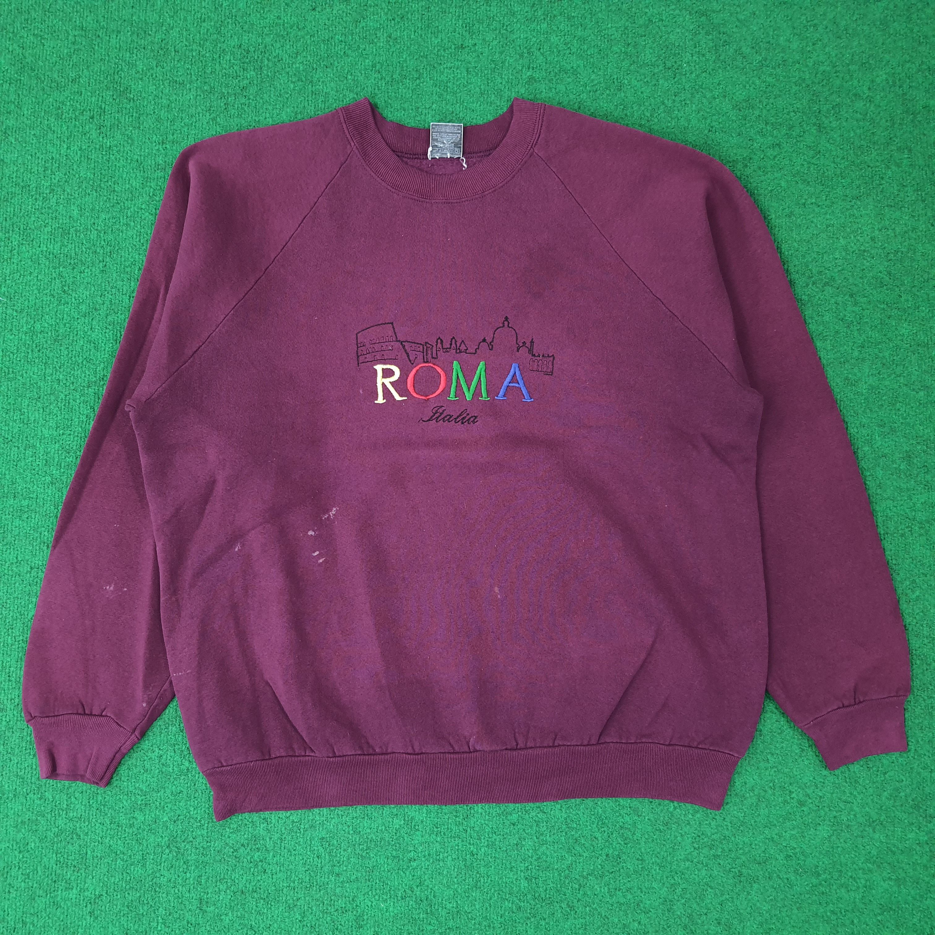 Vintage ROMA Italia Embroidered Sweatshirt C263N9