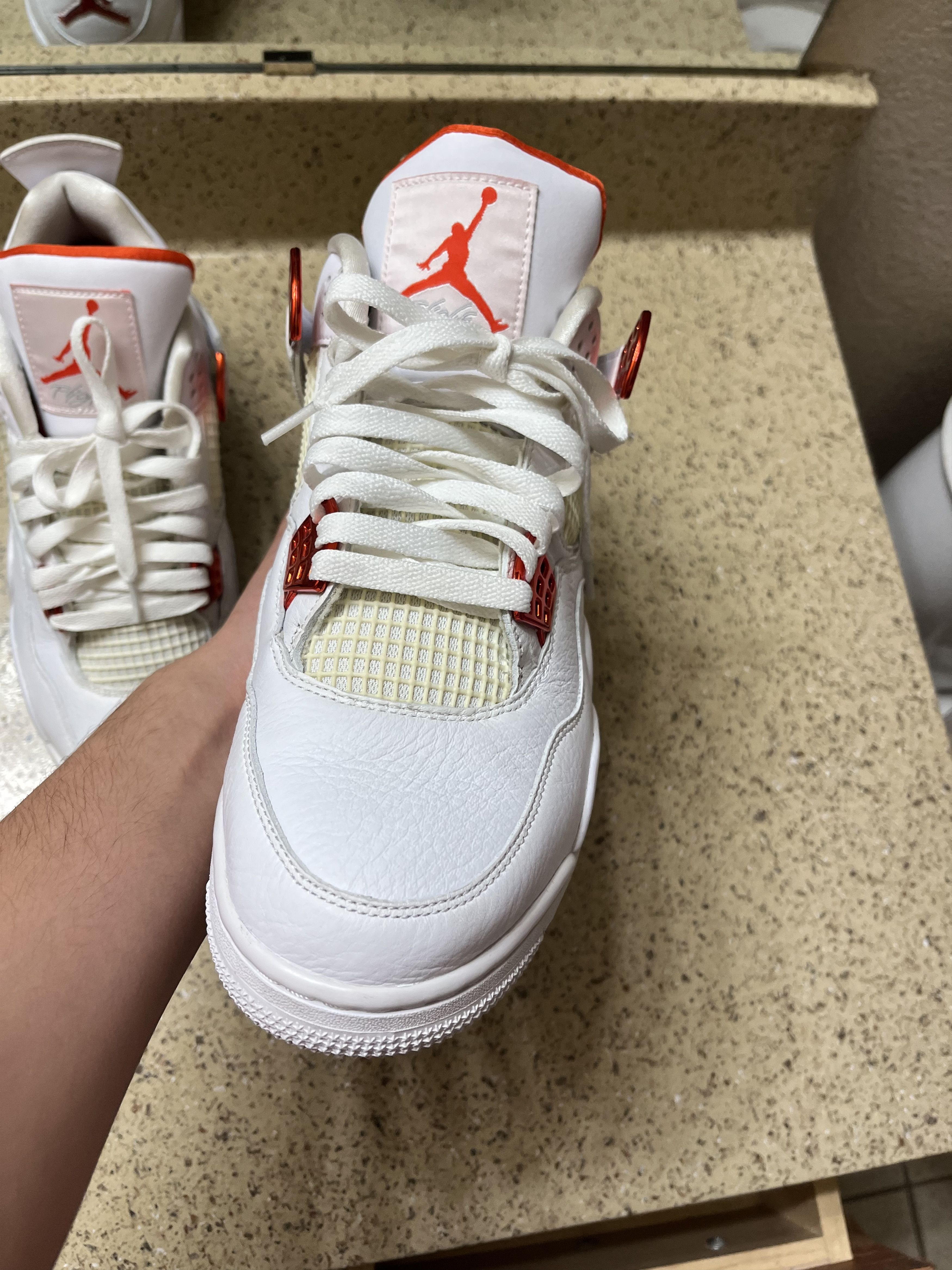 Jordan Brand Jordan 4 orange metallic Size US 11 / EU 44 - 7 Thumbnail