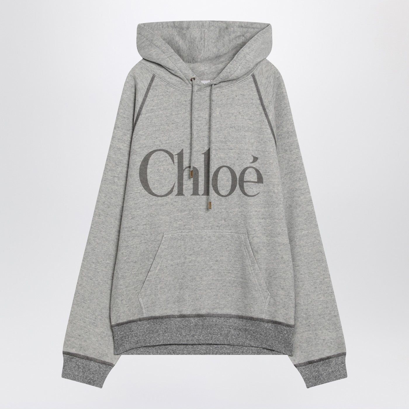 Chloe Chloe Gray Hoodie With Logo Size L / US 10 / IT 46 - 1 Thumbnail