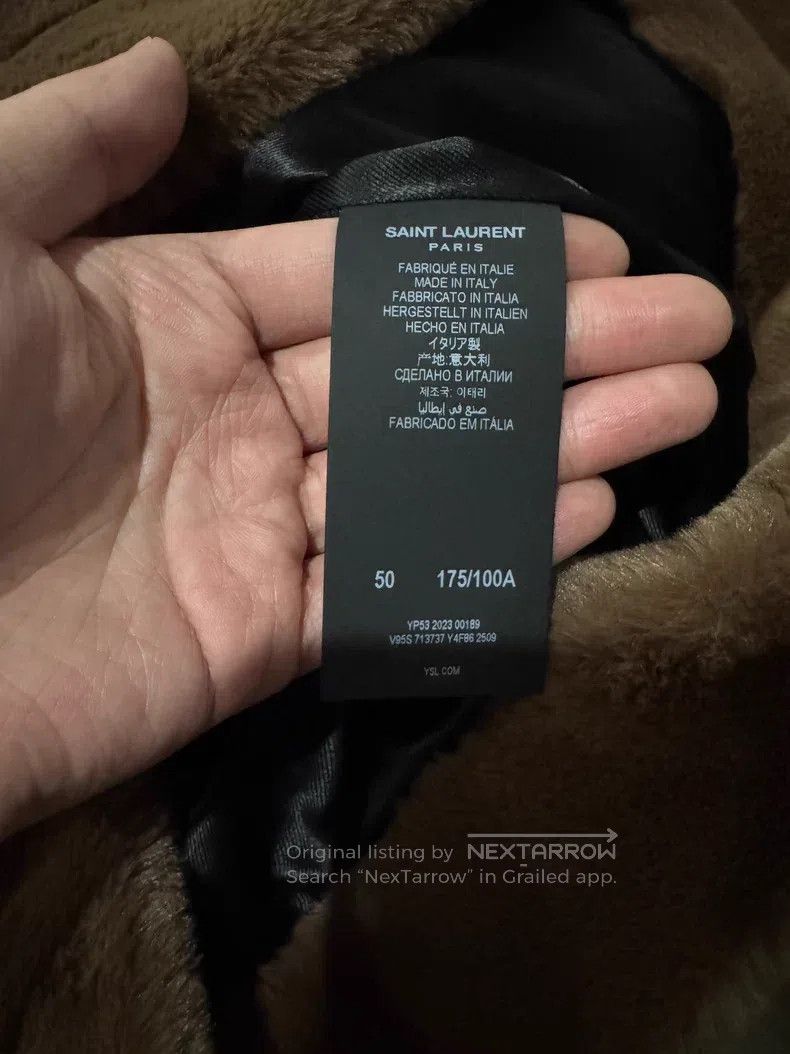 Saint Laurent Paris Saint Laurent Paris Caramel Teddy Faux Fur Jacket Size US M / EU 48-50 / 2 - 8 Thumbnail