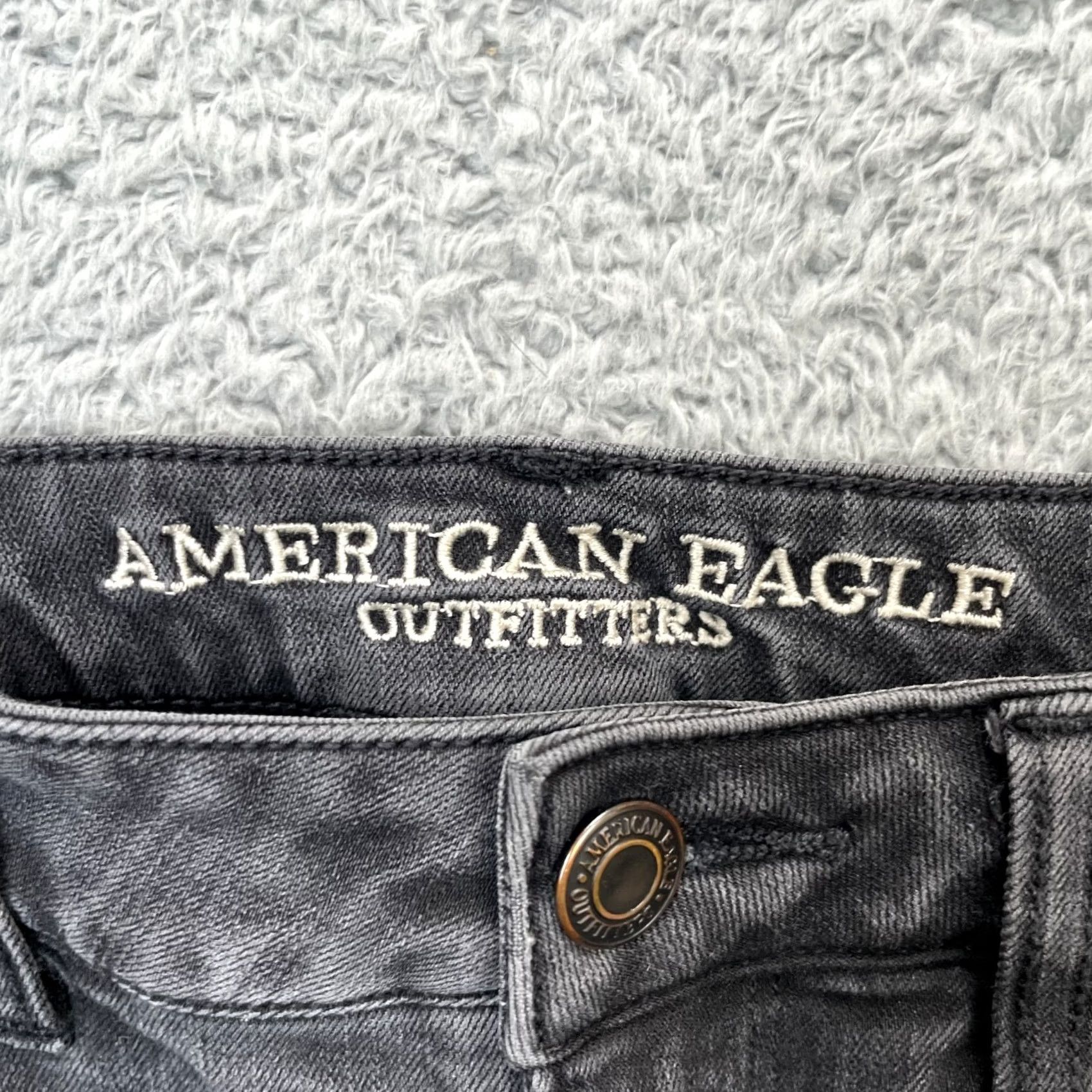 American Eagle Outfitters VINTAGE American Eagle Outfitters Jeans Womens 8 Gray High Rise Jegging Shirt Size 30" / US 8 / IT 44 - 3 Thumbnail