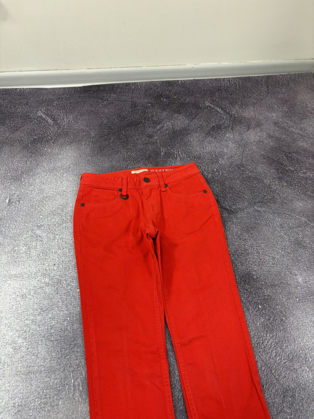 Burberry Burberry Brit Westbourne Women’s Red Skinny Ankle Jeans Size 25" / US 0 / IT 36 - 4 Thumbnail