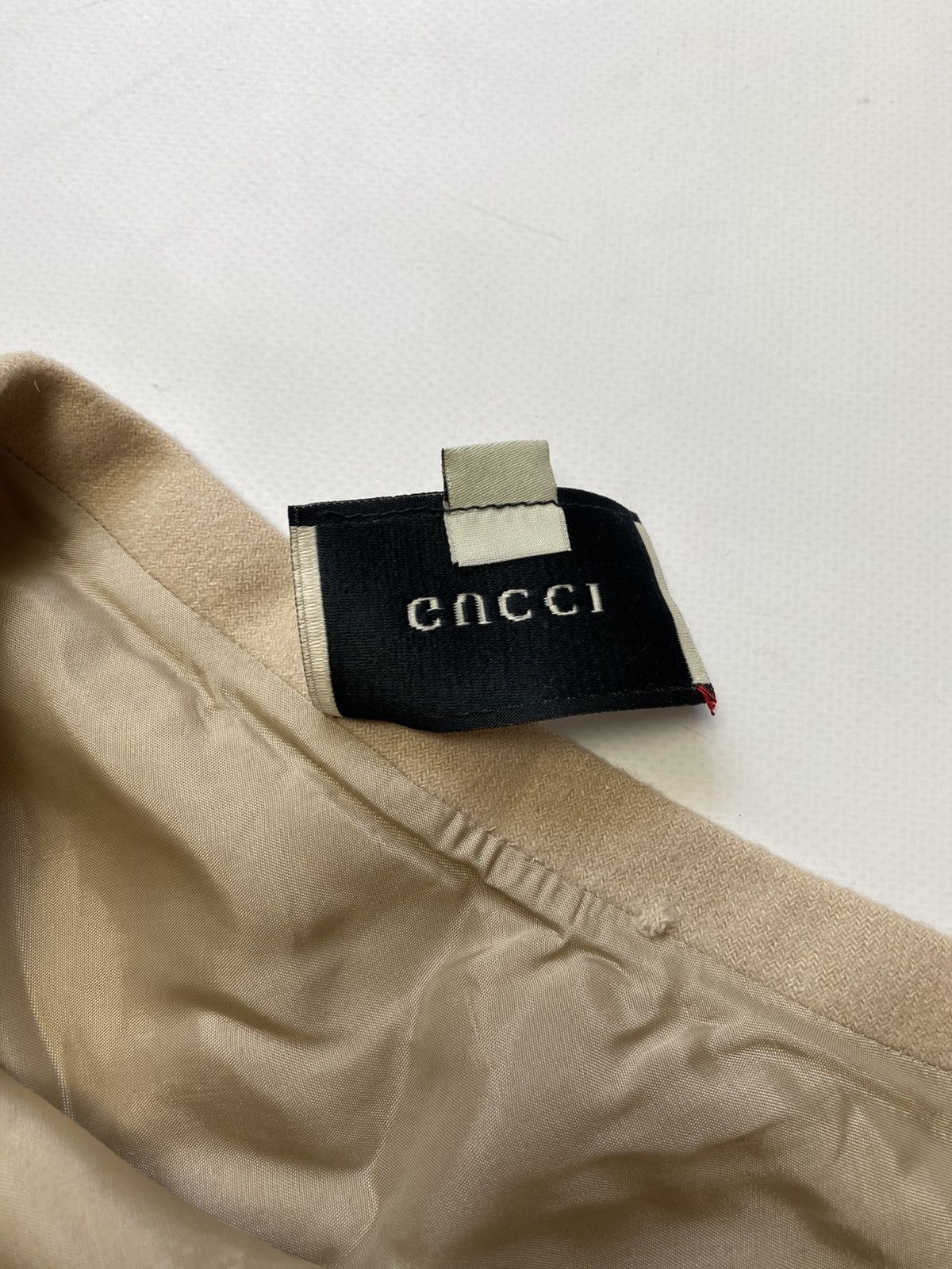 Gucci Gucci Luxury Wool Skirt Beige Embroidered Floral Ornament Size 28" / US 6 / IT 42 - 4 Thumbnail