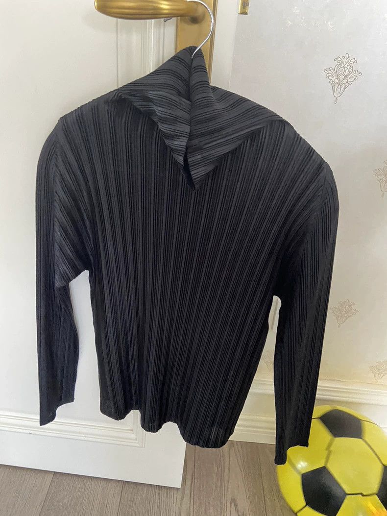 Issey Miyake issey miyake size:3 High-necked pleated long sleeves Size XXS / US 00 / IT 34 - 1 Thumbnail