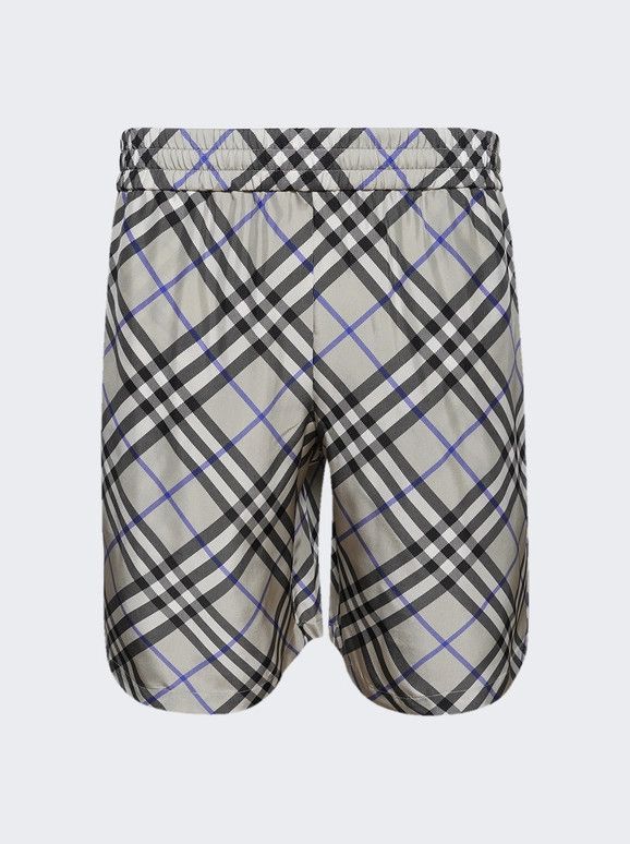 Burberry o1w1db10326 Checkered Silk Shorts in Multicolor Size US 30 / EU 46 - 1 Preview