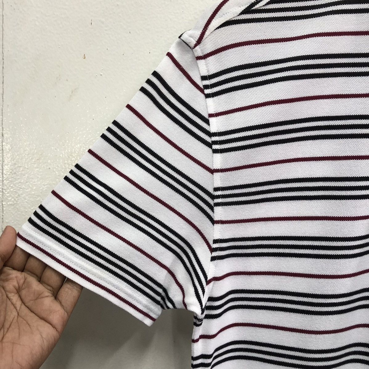 Burberry Burberry Black Label Men’s Striped Short Sleeve Polo Shirt Size US M / EU 48-50 / 2 - 4 Thumbnail