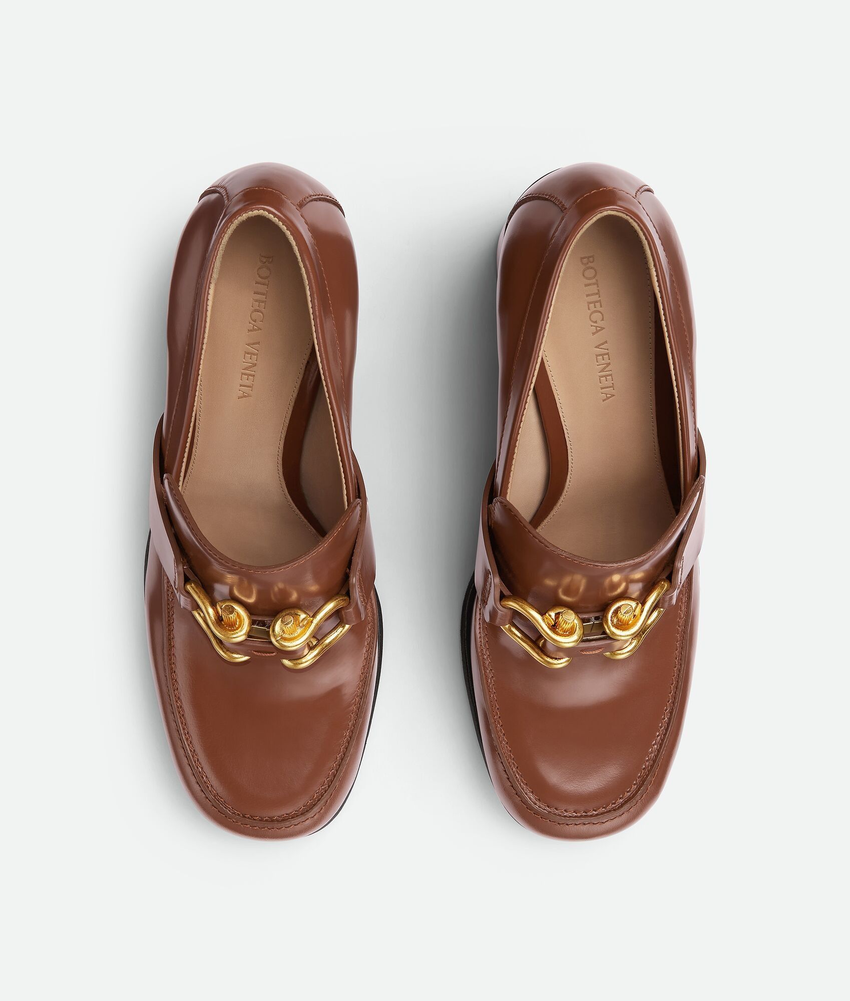 Bottega Veneta o1bcso1str0225 Monsieur Pumps in Brown Size US 11 / IT 41 - 4 Thumbnail
