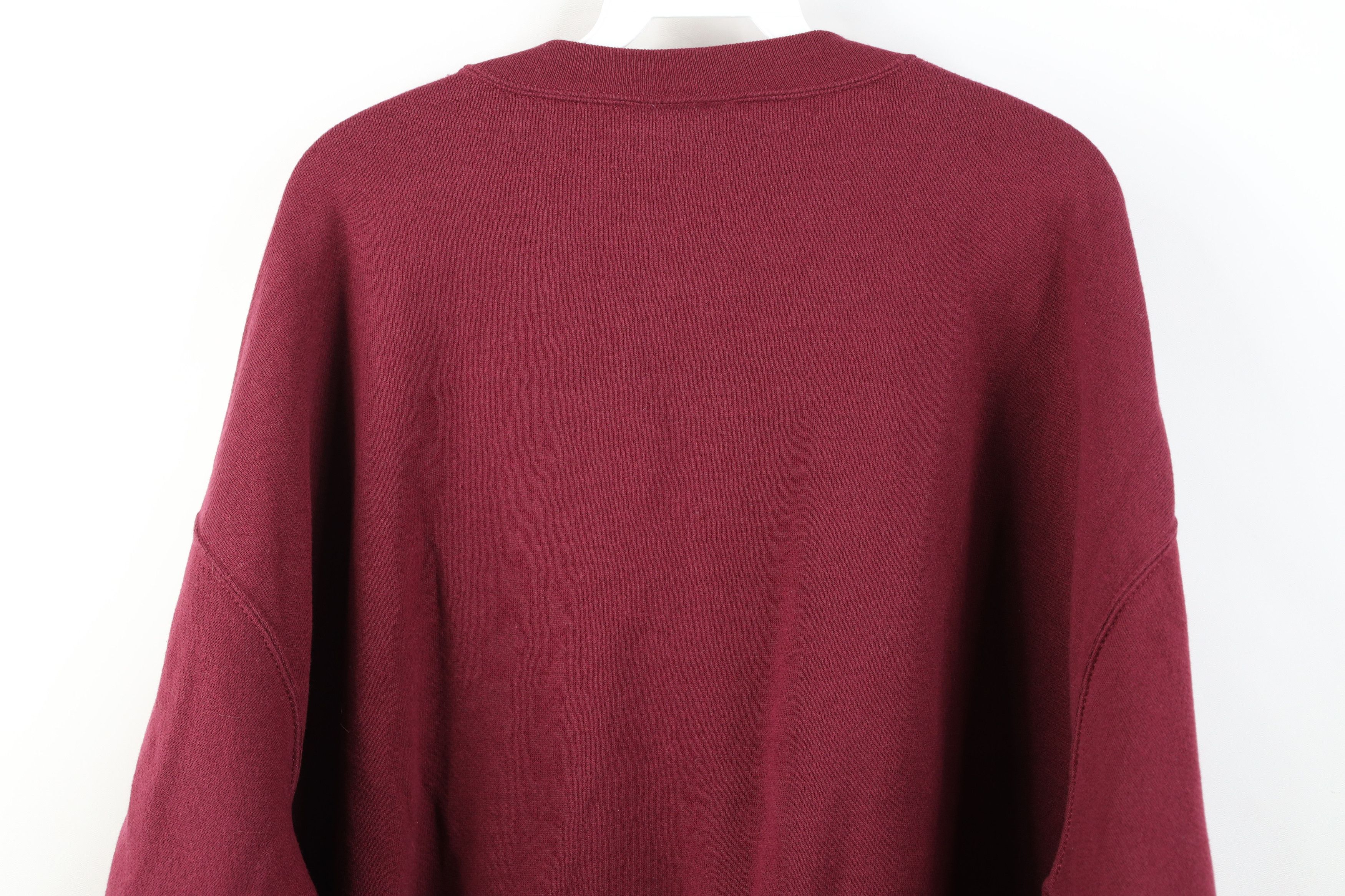 Vintage Vintage 90s USA Olympics Crewneck Sweatshirt Burgundy Red Size US XL / EU 56 / 4 - 13 Thumbnail