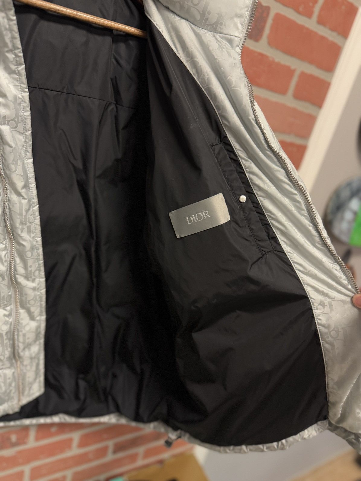 Dior Dior Puffer Jacket Silver $3100 Retail Size 58(XXL) 🧼 Size US XXL / EU 58 / 5 - 19 Thumbnail