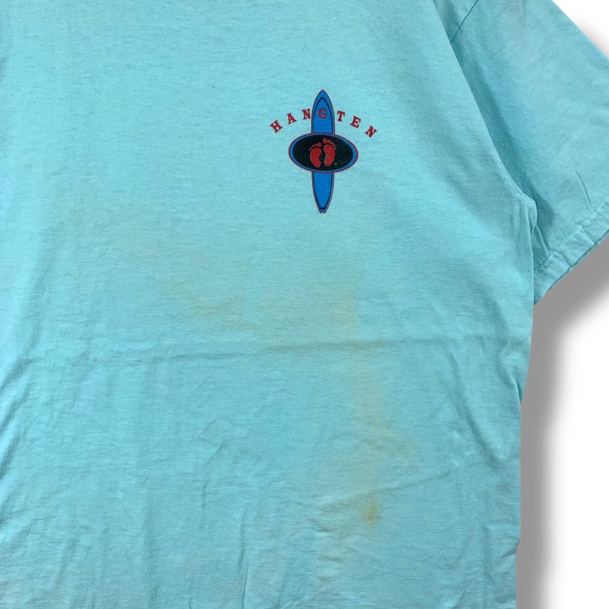 Hang Ten × Vintage Vintage 80's HANG TEN Graphic Surf Tee Shirt Medium Size Size US M / EU 48-50 / 2 - 5 Thumbnail