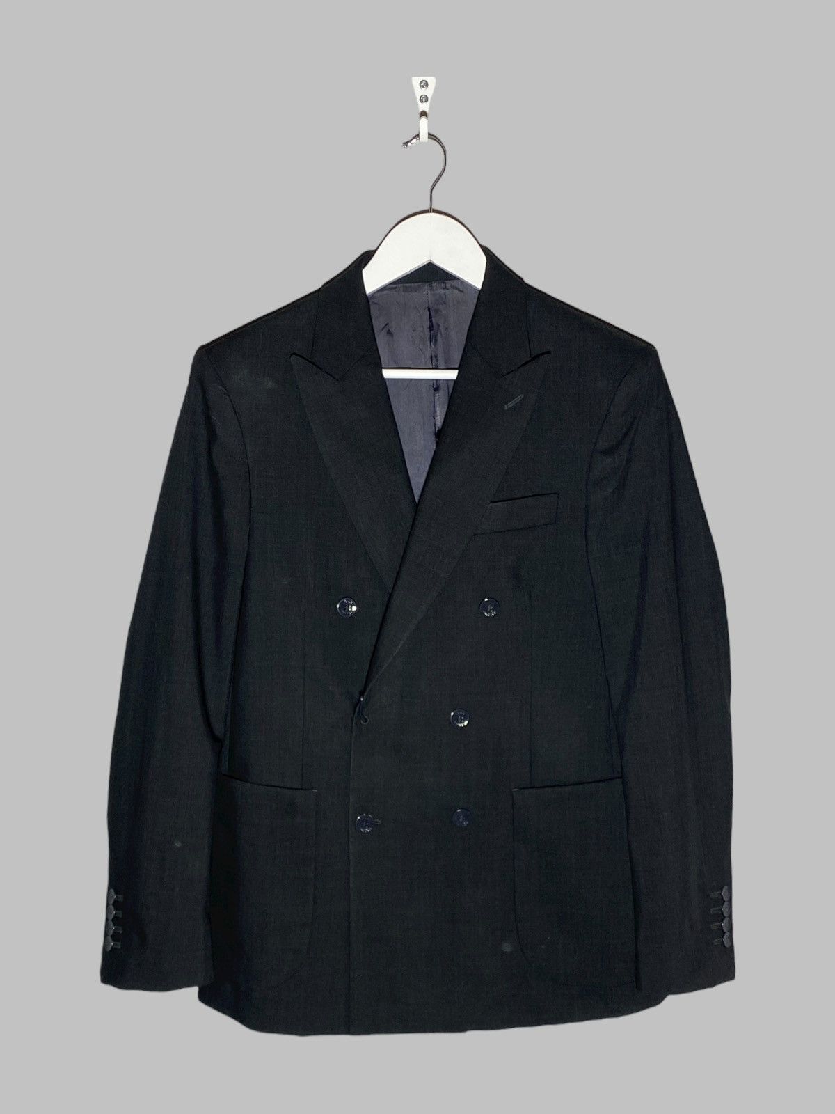 Louis Vuitton Louis Vuitton Equipe Double Breasted Grey Blazer Men’s Size 44R - 1 Thumbnail