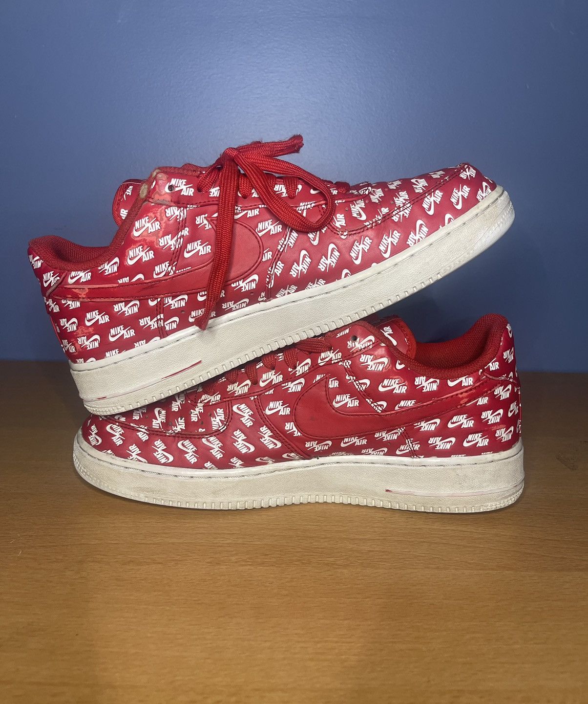 Nike Nike Air Force 1 Low “All Over Logo” Size US 10.5 / EU 43-44 - 3 Thumbnail