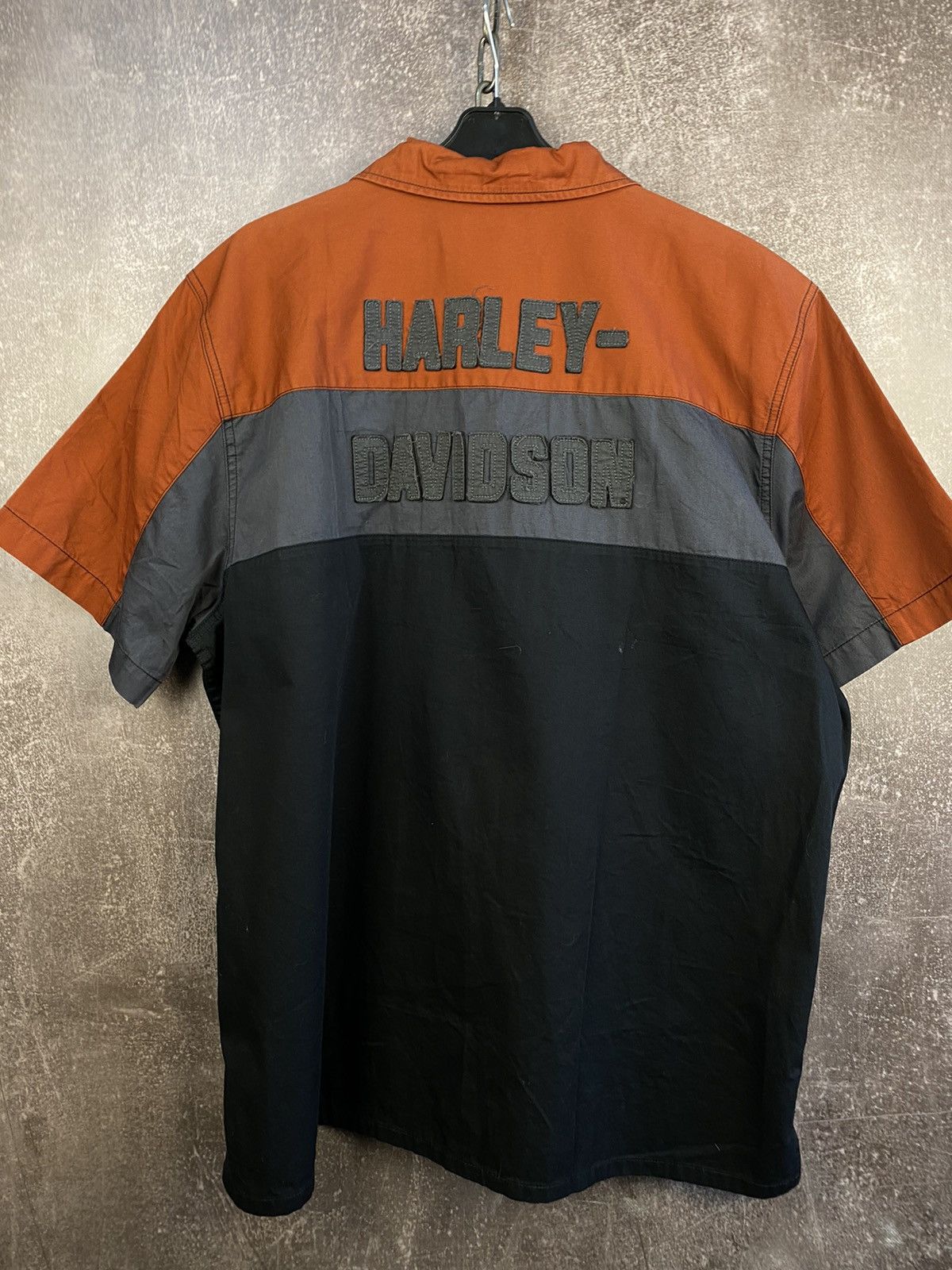 Harley Davidson HARLEY DAVIDSON Shirt Button Up Vintage Size US XL / EU 56 / 4 - 1 Thumbnail