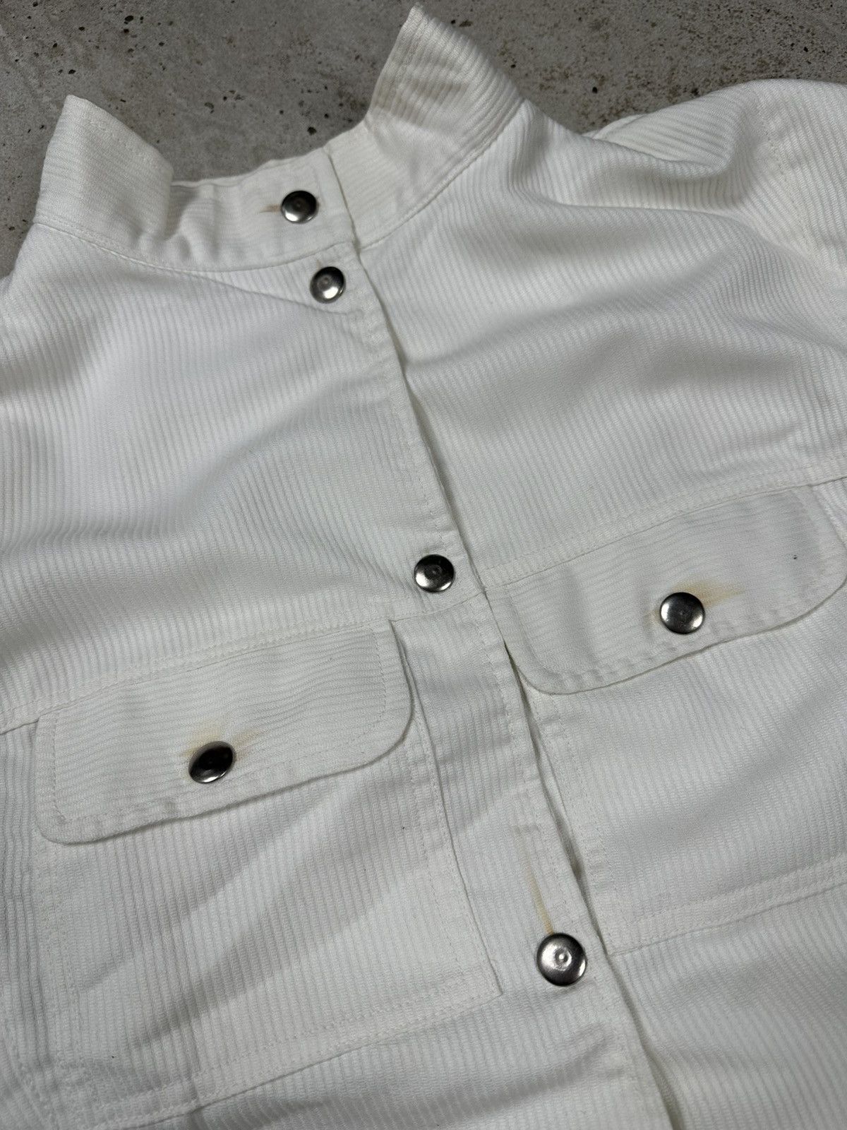 If Six Was Nine × Japanese Brand × Le Grande Bleu (L.G.B.) Vintage Y2K White Boxy Fit Bomber Jacket archive Size US L / EU 52-54 / 3 - 7 Thumbnail