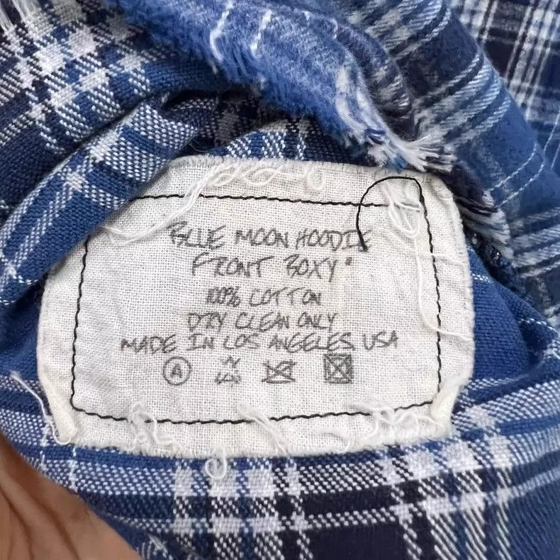 Greg Lauren greg lauren size 2Blue checkered patchwork hooded jacket 25 Size US M / EU 48-50 / 2 - 5 Thumbnail