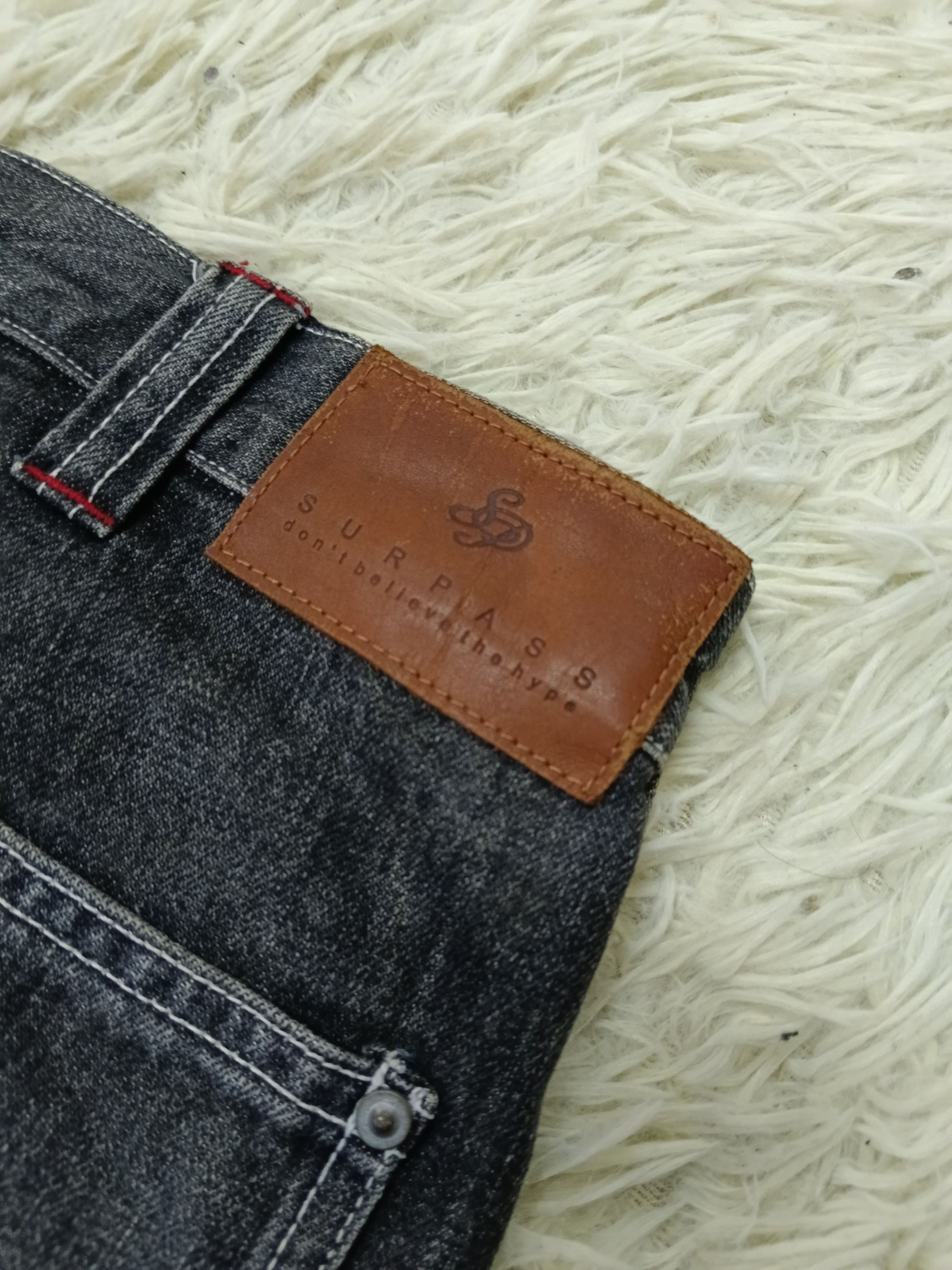 Japanese Brand DISTRESSED WIDE PANTS SURPASS DOUBLE KNEE CARPENTER DENIM Size US 37 - 7 Thumbnail