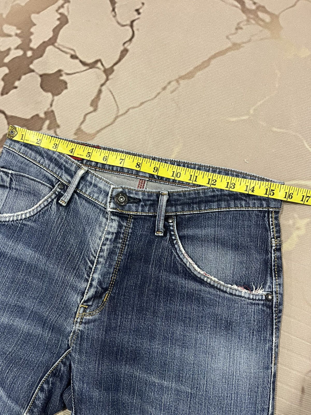 Edwin Edwin Blue Trip 3D Curved Distressed Denim Japan Size US 30 / EU 46 - 13 Thumbnail
