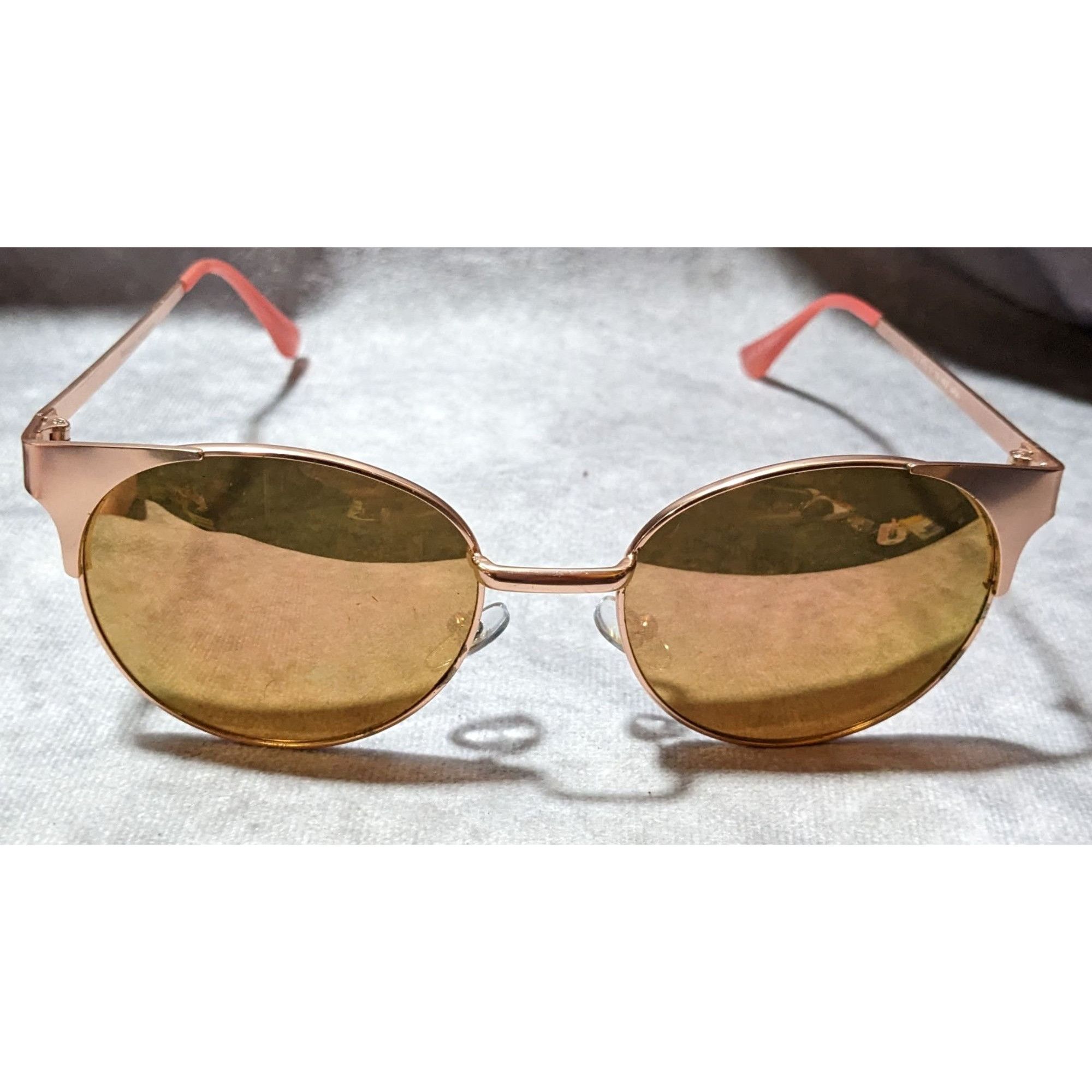 Panama Jack Panama Jack Rose Gold And Pink Mirror Sunglasses Size ONE SIZE - 1 Thumbnail